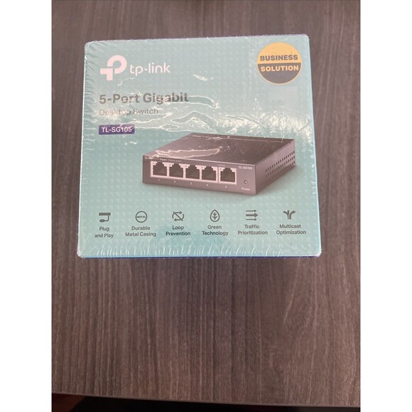 tp-link tl-Sg105   5-port gigabit desktop switch NEW Sealed - Picture 1 of 5